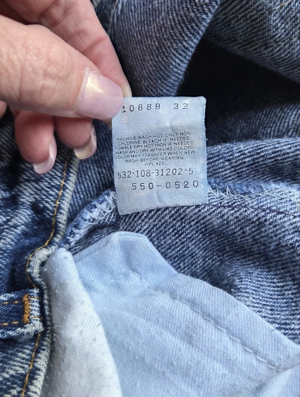Vintage 1988 Levi's 550 Stonewash Jeans Made in USA 36x34 Knoxville 532